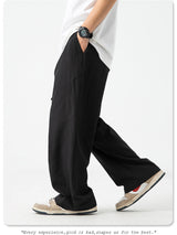 Liber Spring Men's Solid Color Anti-wrinkle All-match Pants