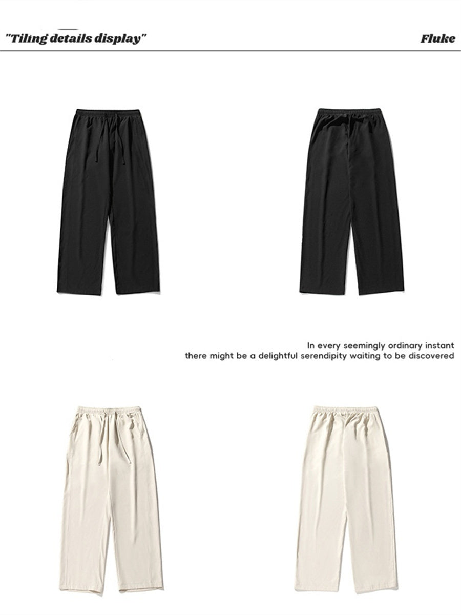 Liber Spring Men's Solid Color Anti-wrinkle All-match Pants
