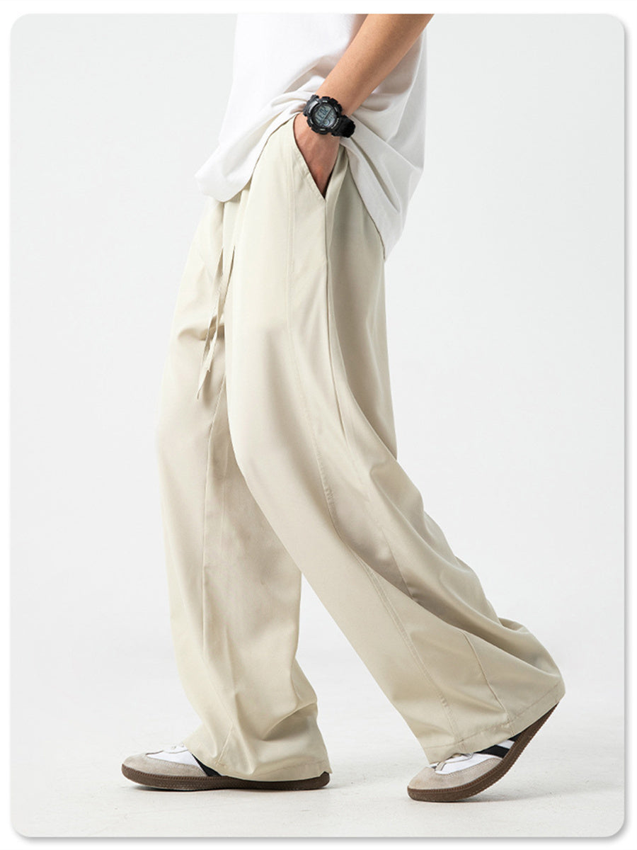 Liber Spring Men's Solid Color Anti-wrinkle All-match Pants