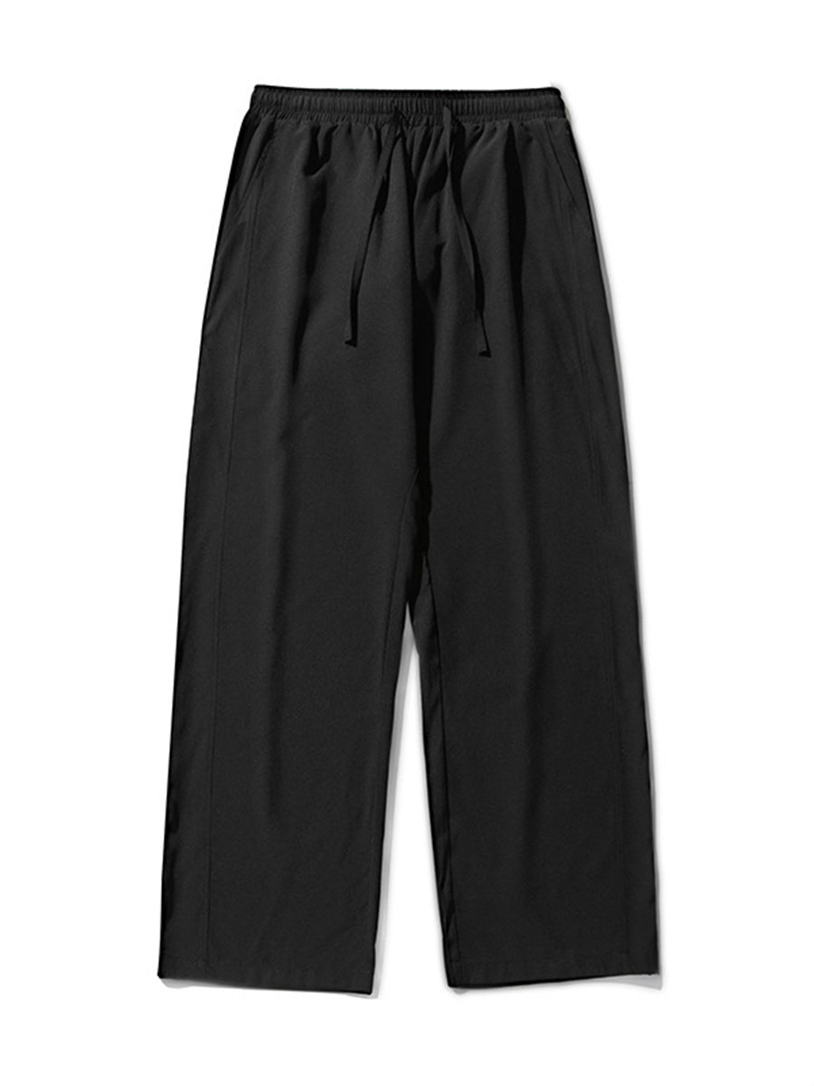 Liber Spring Men's Solid Color Anti-wrinkle All-match Pants