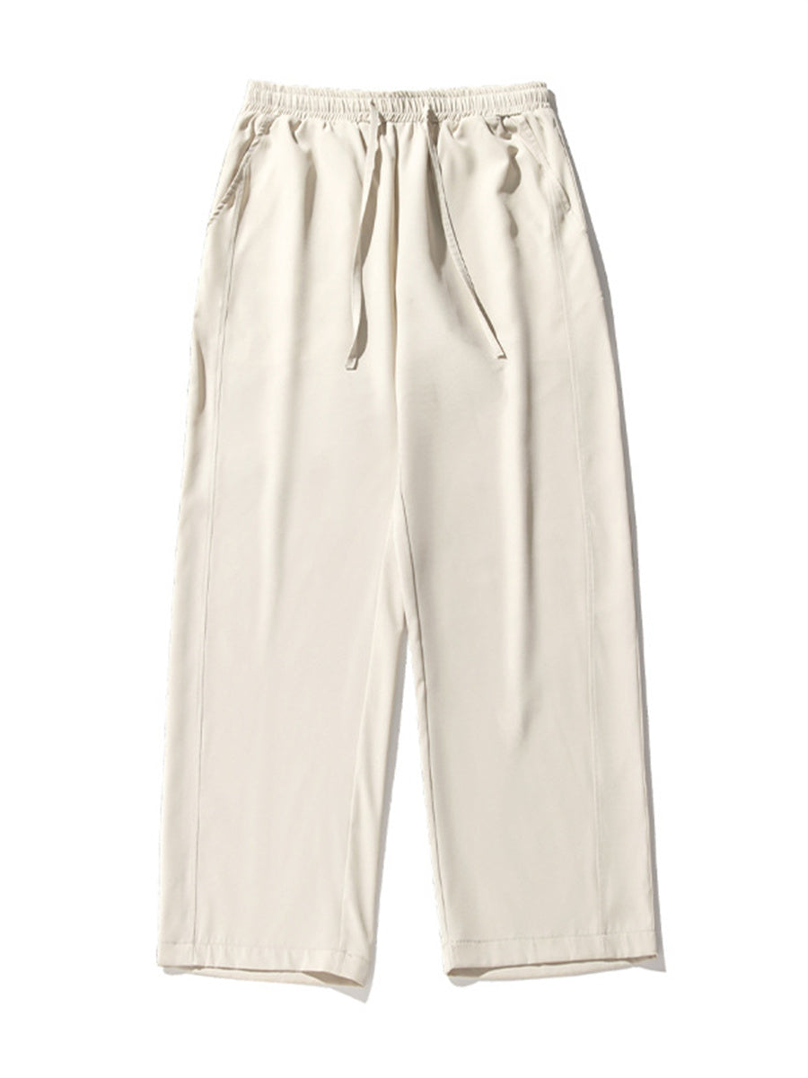 Liber Spring Men's Solid Color Anti-wrinkle All-match Pants