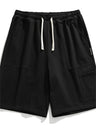 Liber Spring Men's Solid Color Splicing Large Pocket Shorts
