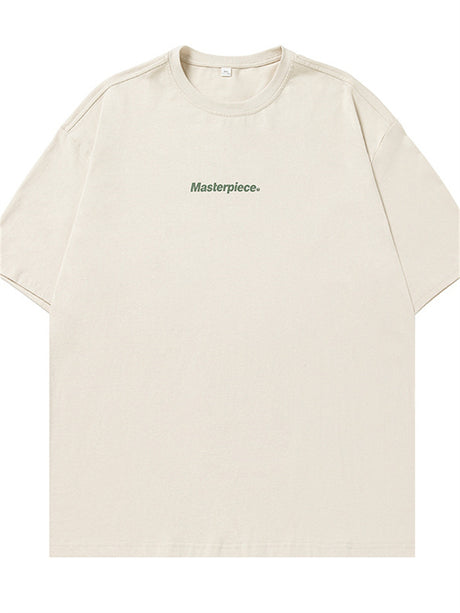 Liber Spring Unisex Letter Print T-shirt
