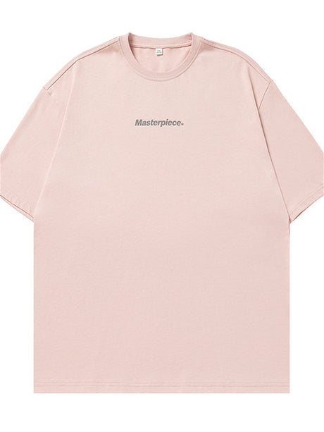 Liber Spring Unisex Letter Print T-shirt