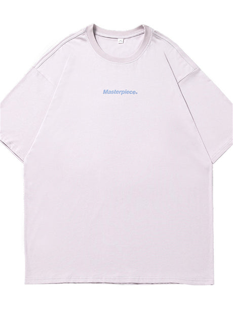 Liber Spring Unisex Letter Print T-shirt