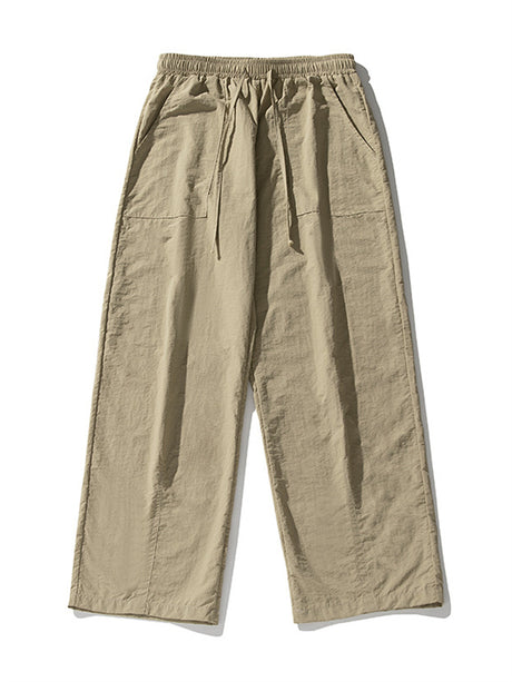 Liber SS Men's Solid Color Large Capacity Couple Pants