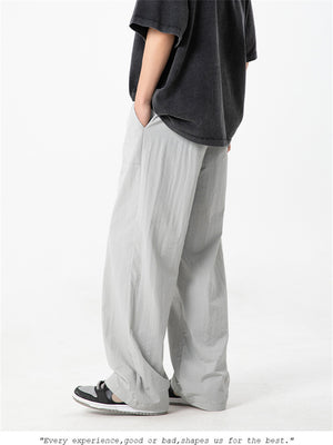 Liber SS Men's Solid Color Large Capacity Couple Pants