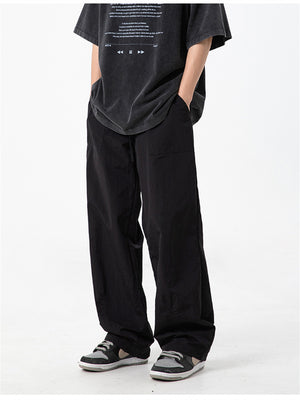 Liber SS Men's Solid Color Large Capacity Couple Pants