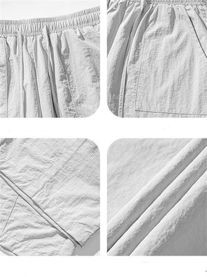 Liber SS Men's Solid Color Large Capacity Couple Pants
