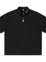 Liber SS Men's Letter Contrast Couple Embroidery T-shirt