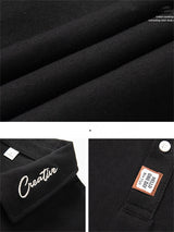 Liber SS Men's Letter Contrast Couple Embroidery T-shirt