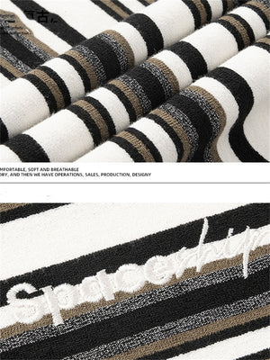 Liber SS Men's American Street Stripe Contrast Embroidered T-shirt