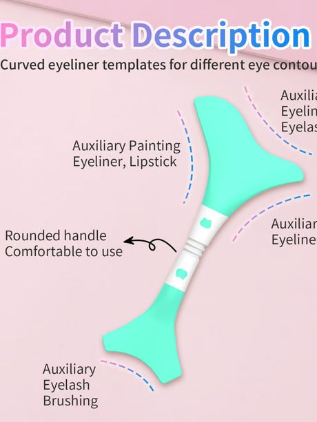 New eyeliner and eyelashes auxiliary tool Multifunctional novice makeup eye makeup eye shadow