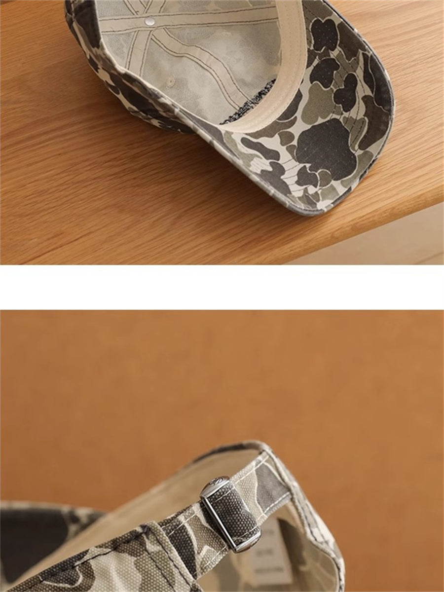 Liber Summer ACC Printed Camouflage American Retro Hat