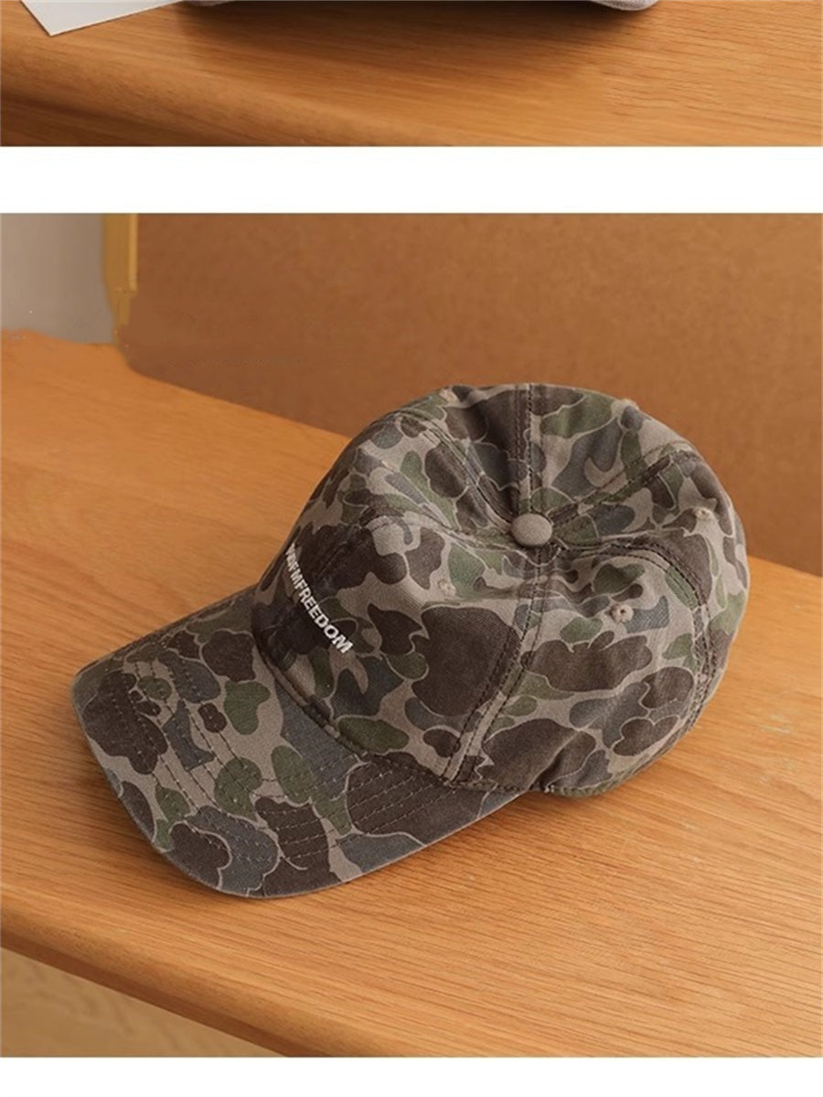 Liber Summer ACC Printed Camouflage American Retro Hat