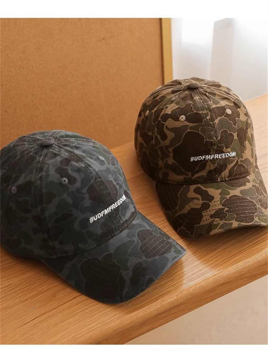 Liber Summer ACC Printed Camouflage American Retro Hat