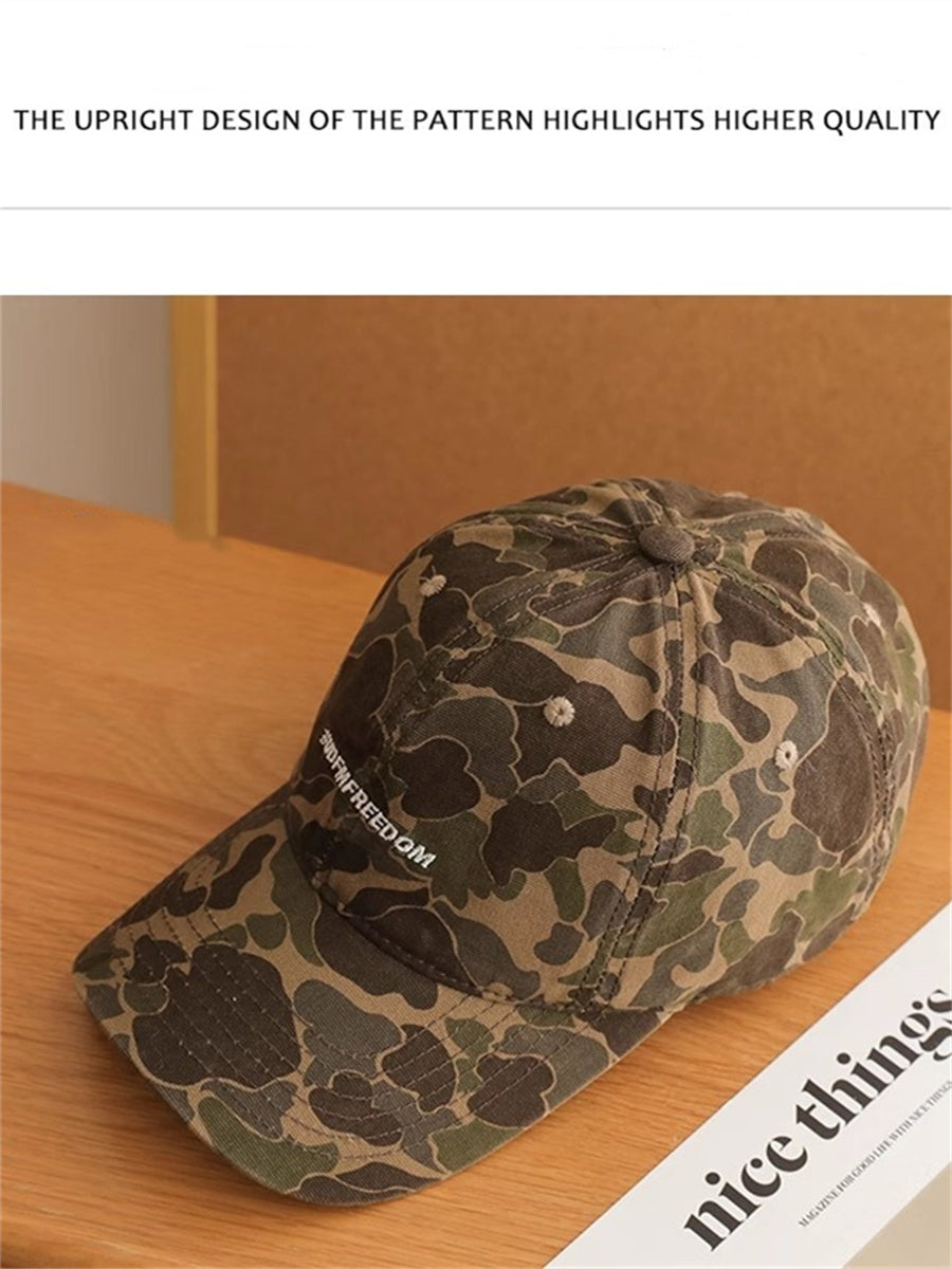 Liber Summer ACC Printed Camouflage American Retro Hat