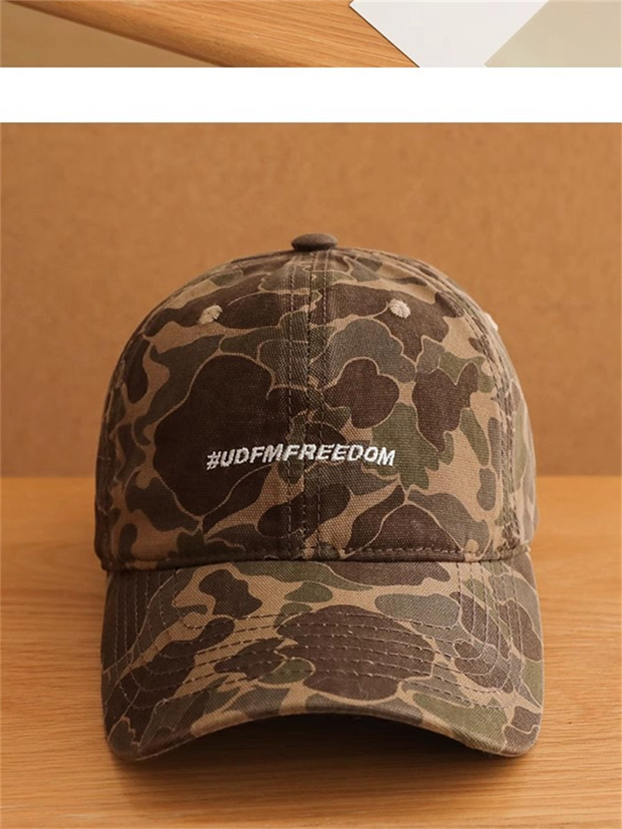 Liber Summer ACC Printed Camouflage American Retro Hat
