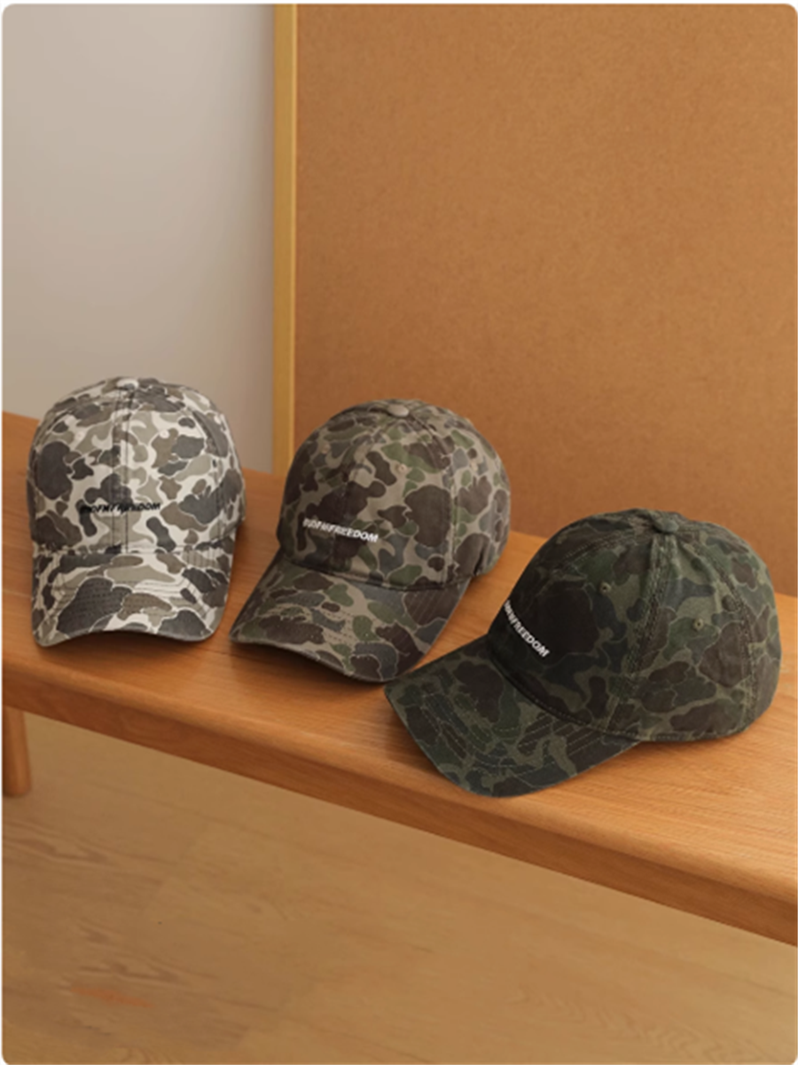 Liber Summer ACC Printed Camouflage American Retro Hat