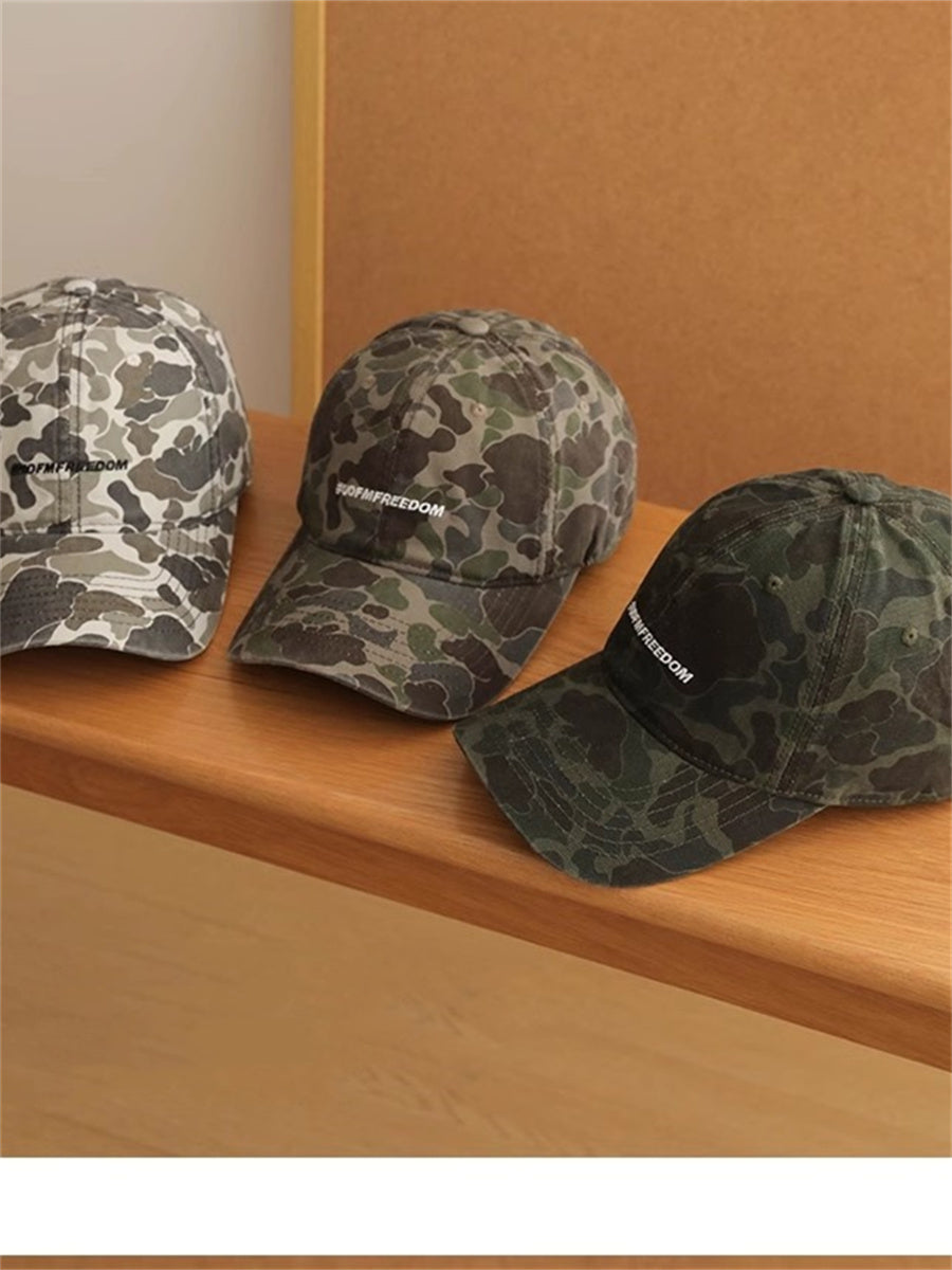 Liber Summer ACC Printed Camouflage American Retro Hat