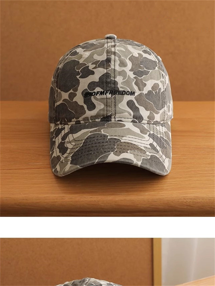 Liber Summer ACC Printed Camouflage American Retro Hat