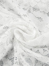 Liber Summer Women's Jacquard Hollow Lace Skirt