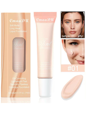 CmaaDU 4-color liquid foundation concealer liquid repair long-lasting concealer European and American
