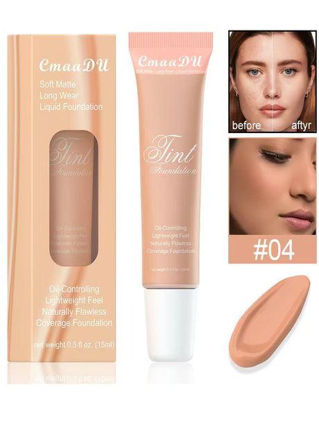 CmaaDU 4-color liquid foundation concealer liquid repair long-lasting concealer European and American