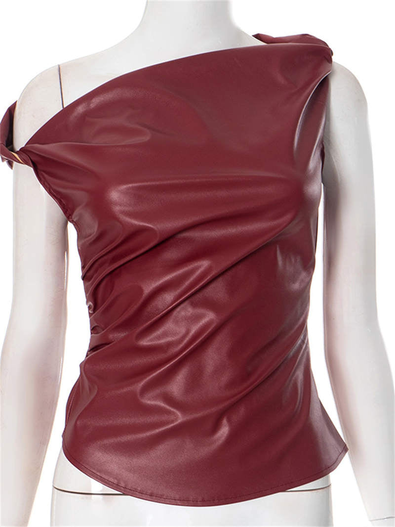 Liber Summer Women's Asymmetric Tank Tops