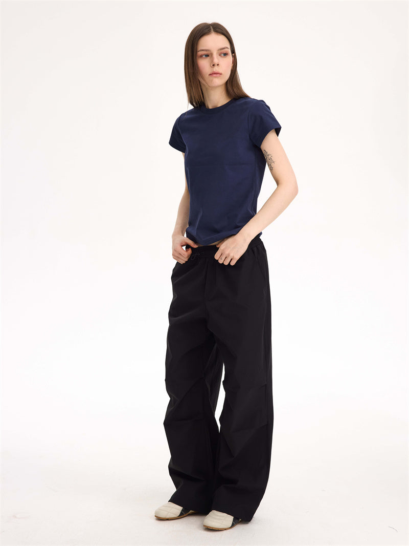 Liber Summer Unisex Solid Cargo Trousers