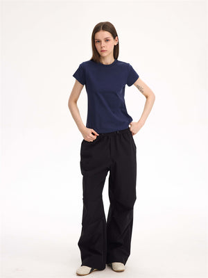 Liber Summer Unisex Solid Cargo Trousers