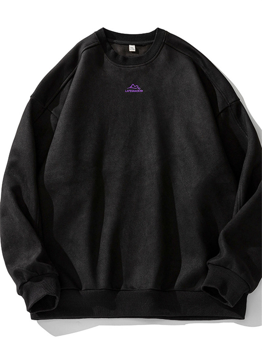 Liber Spring Men's Embroidered Couple Sweatshirt
