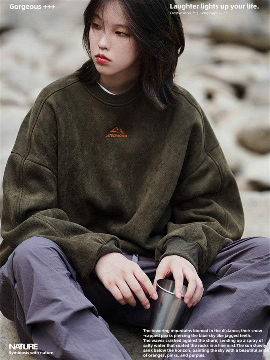 Liber Spring Men's Embroidered Couple Sweatshirt