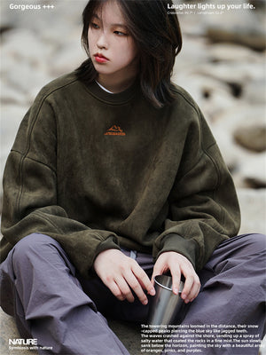 Liber Spring Men's Embroidered Couple Sweatshirt