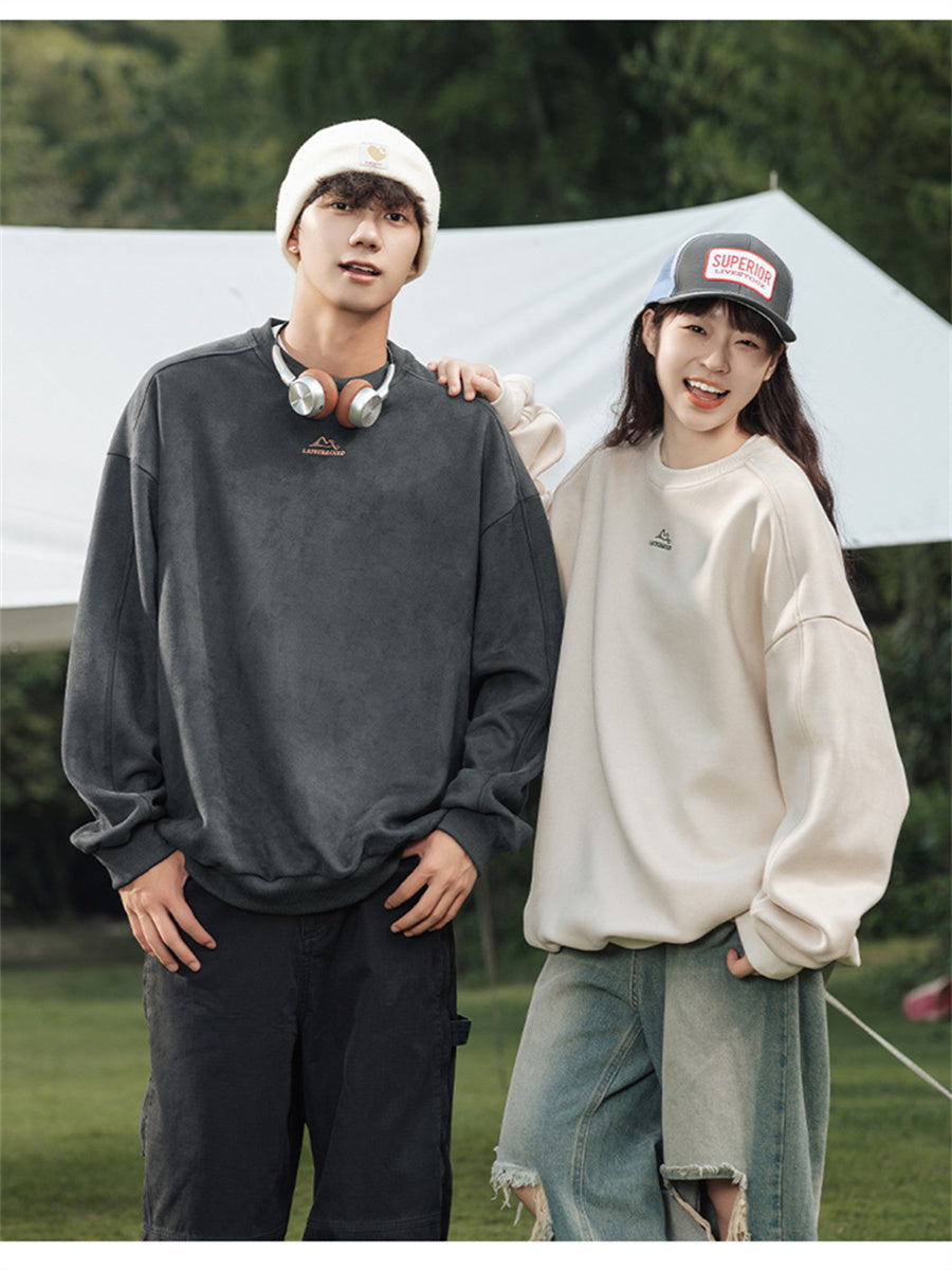 Liber Spring Men's Embroidered Couple Sweatshirt