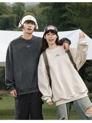 Liber Spring Men's Embroidered Couple Sweatshirt