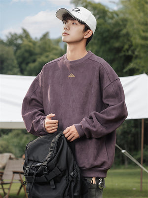 Liber Spring Men's Embroidered Couple Sweatshirt
