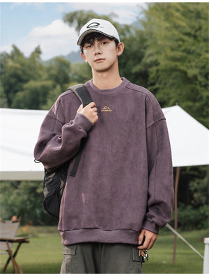 Liber Spring Men's Embroidered Couple Sweatshirt