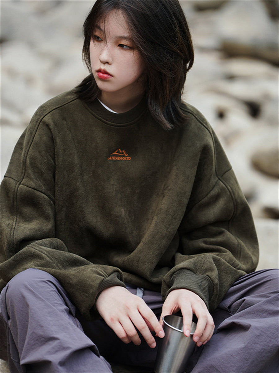Liber Spring Men's Embroidered Couple Sweatshirt