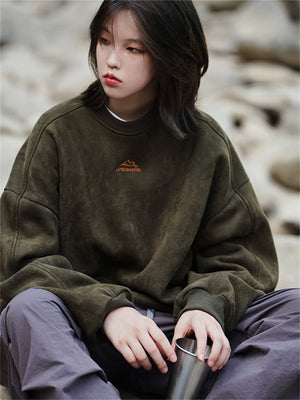 Liber Spring Men's Embroidered Couple Sweatshirt