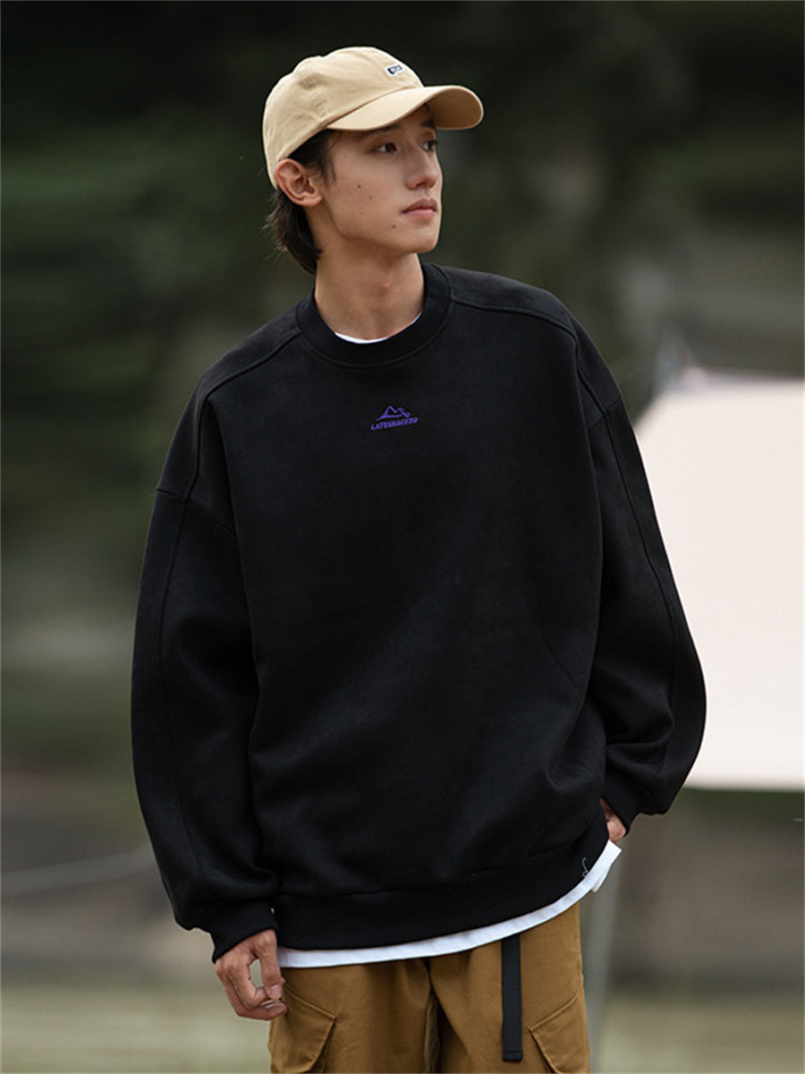 Liber Spring Men's Embroidered Couple Sweatshirt