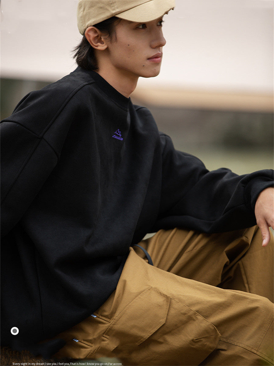 Liber Spring Men's Embroidered Couple Sweatshirt
