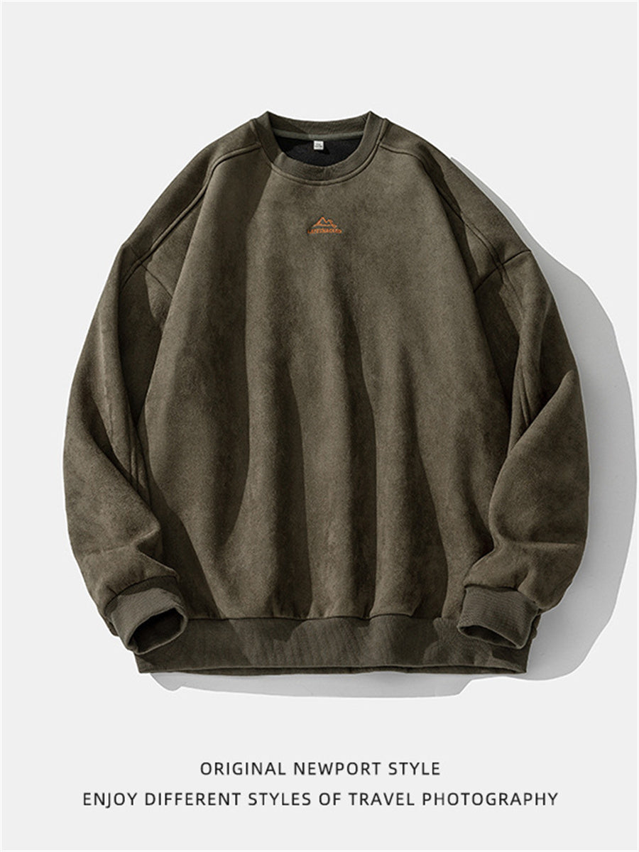Liber Spring Men's Embroidered Couple Sweatshirt