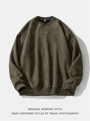 Liber Spring Men's Embroidered Couple Sweatshirt