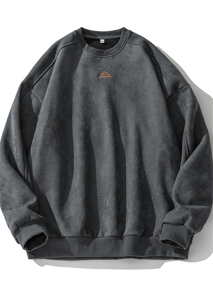 Liber Spring Men's Embroidered Couple Sweatshirt