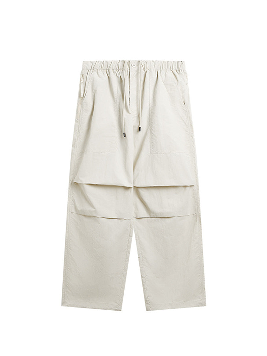 Liber Spring Men's Solid Color Outdoor Cargo Trouser