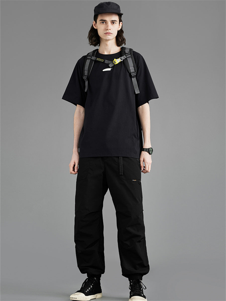 Liber Spring Men's Solid Color Outdoor Cargo Trouser