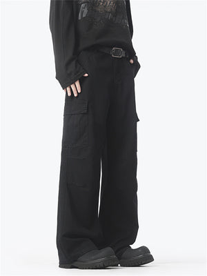 Liber Spring Men's American High Street Washed Cargo Trousers