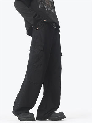 Liber Spring Men's American High Street Washed Cargo Trousers
