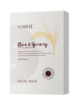 Zhibei Rice Ginseng Anti-wrinkle Mask 10pcs